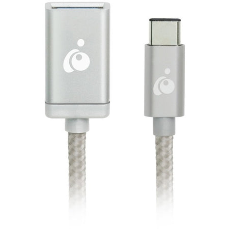 IOGEAR Charge & Sync USB-C to USB Type-A Adapter - Silver - G2LU3CAF10-SIL
