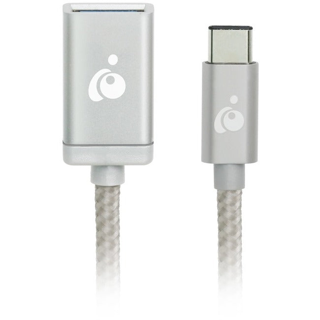 IOGEAR Charge & Sync USB-C to USB Type-A Adapter - Silver - G2LU3CAF10-SIL