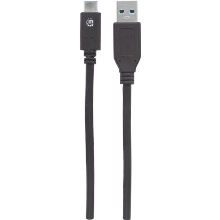 USB-C to USB-A Cable, 1m, Male to Male, 10 Gbps (USB 3.2 Gen2 aka USB 3.1), 3A (fast charging), SuperSpeed+ USB, Black, Lifetime Warranty, Equivalent to USB31AC1M - 353373