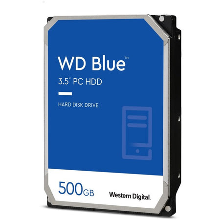 WD Blue 500 GB 3.5-inch SATA 6 Gb/s 5400 RPM 64 MB Cache PC Hard Drive - WD5000AZRZ