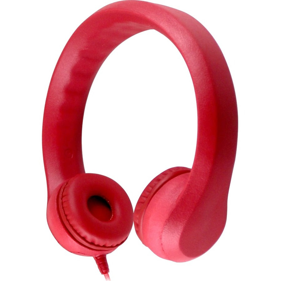 Hamilton Buhl Flex Phones Foam Headphones 3.5mm Plug Black - KIDS-RED
