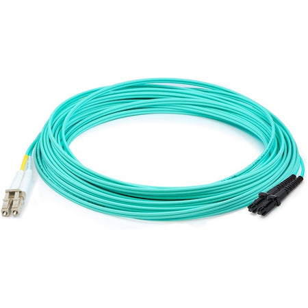 AddOn 5m LC (Male) to MT-RJ (Male) Aqua OM3 Duplex Fiber OFNR (Riser-Rated) Patch Cable - ADD-LC-MTRJ-5M5OM3