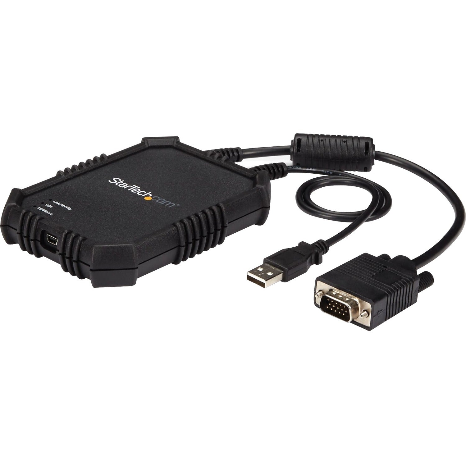 StarTech.com Laptop to Server KVM Console - Rugged USB Crash Cart Adapter with File Transfer and Video Capture - NOTECONS02X