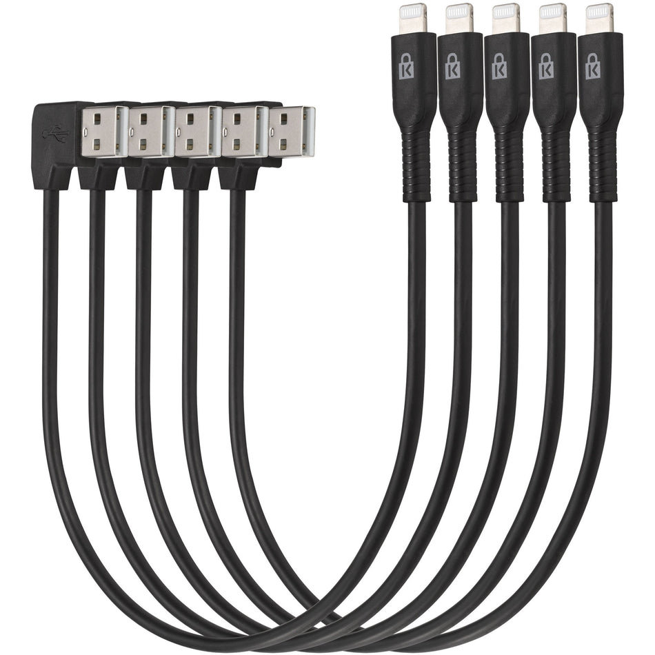 Kensington Charge & Sync Cable, Universal Tablet, USB to Lightning - 5 pack - K67864WWA