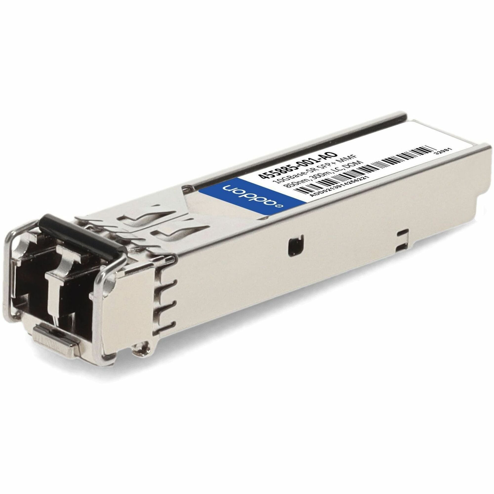 AddOn HP&reg; 455885-001 Compatible 10GBase-SR SFP+ Transceiver (MMF, 850nm, 300m, LC, DOM) - 455885-001-AO