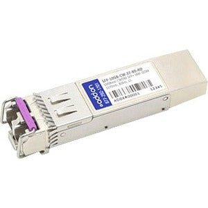 AddOn MSA and TAA Compliant 10GBase-CWDM SFP+ Transceiver (SMF, 1270nm, 80km, LC, DOM) - SFP-10GB-CW-27-80-AO