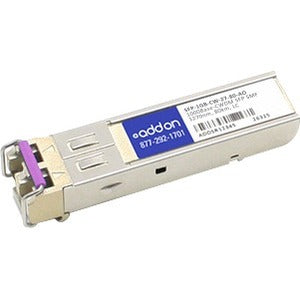 AddOn MSA and TAA Compliant 1000Base-CWDM SFP Transceiver (SMF, 1270nm, 80km, LC) - SFP-1GB-CW-27-80-AO