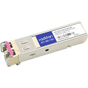 AddOn MSA and TAA Compliant 1000Base-CWDM SFP Transceiver (SMF, 1350nm, 80km, LC) - SFP-1GB-CW-35-80-AO