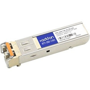 AddOn MSA and TAA Compliant 1000Base-CWDM SFP Transceiver (SMF, 1450nm, 80km, LC) - SFP-1GB-CW-45-80-AO