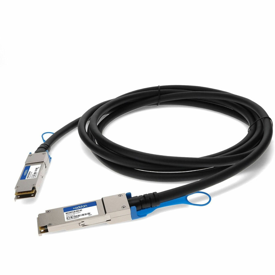 AddOn Mellanox&reg; MC2207128-003 Compatible TAA Compliant 56GBase-CU QSFP+ Direct Attach Cable (Passive Twinax, 3m) - MC2207128-003-AO