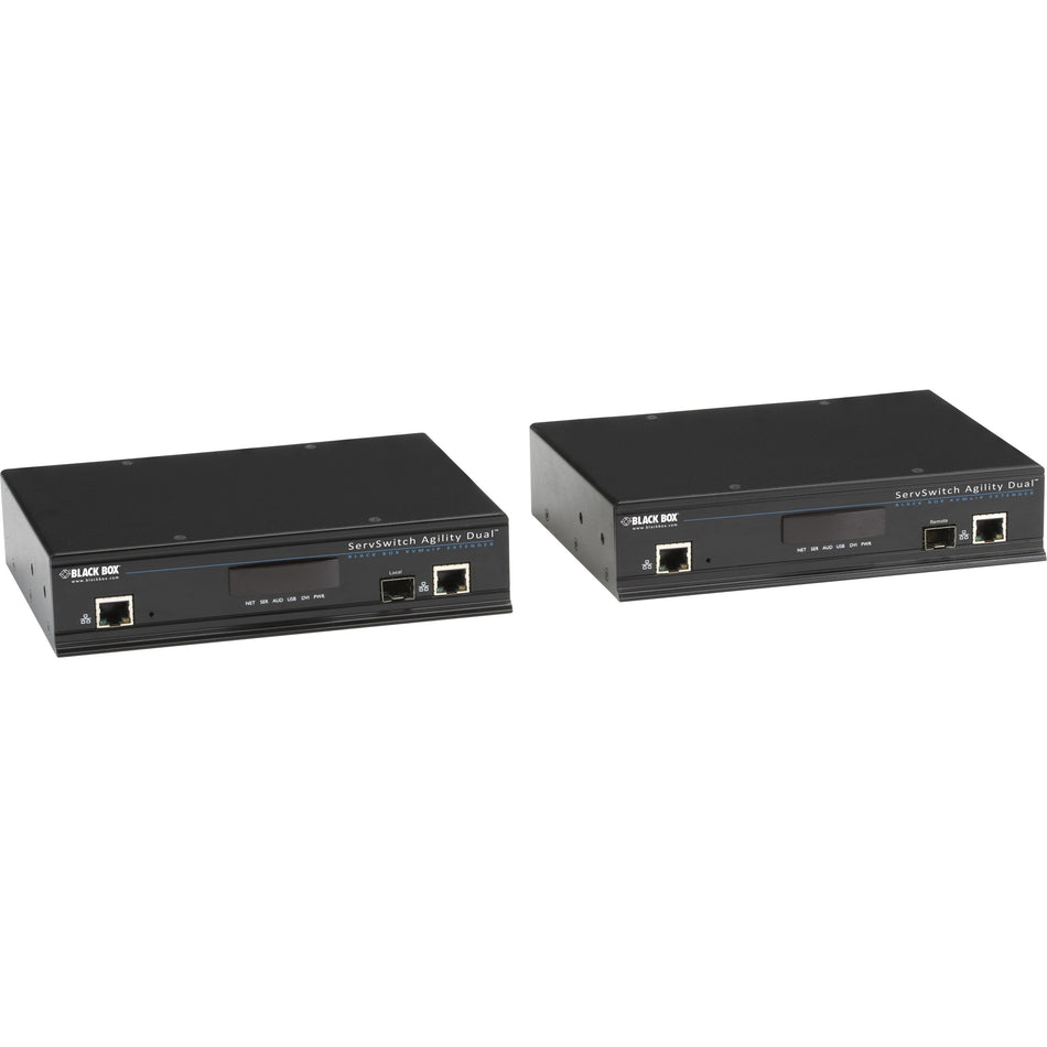 Black Box Agility KVM-Over-IP Matrix Extender Kit - Dual-Head, Dual-Link DVI-D, USB 2.0 - ACR1002A