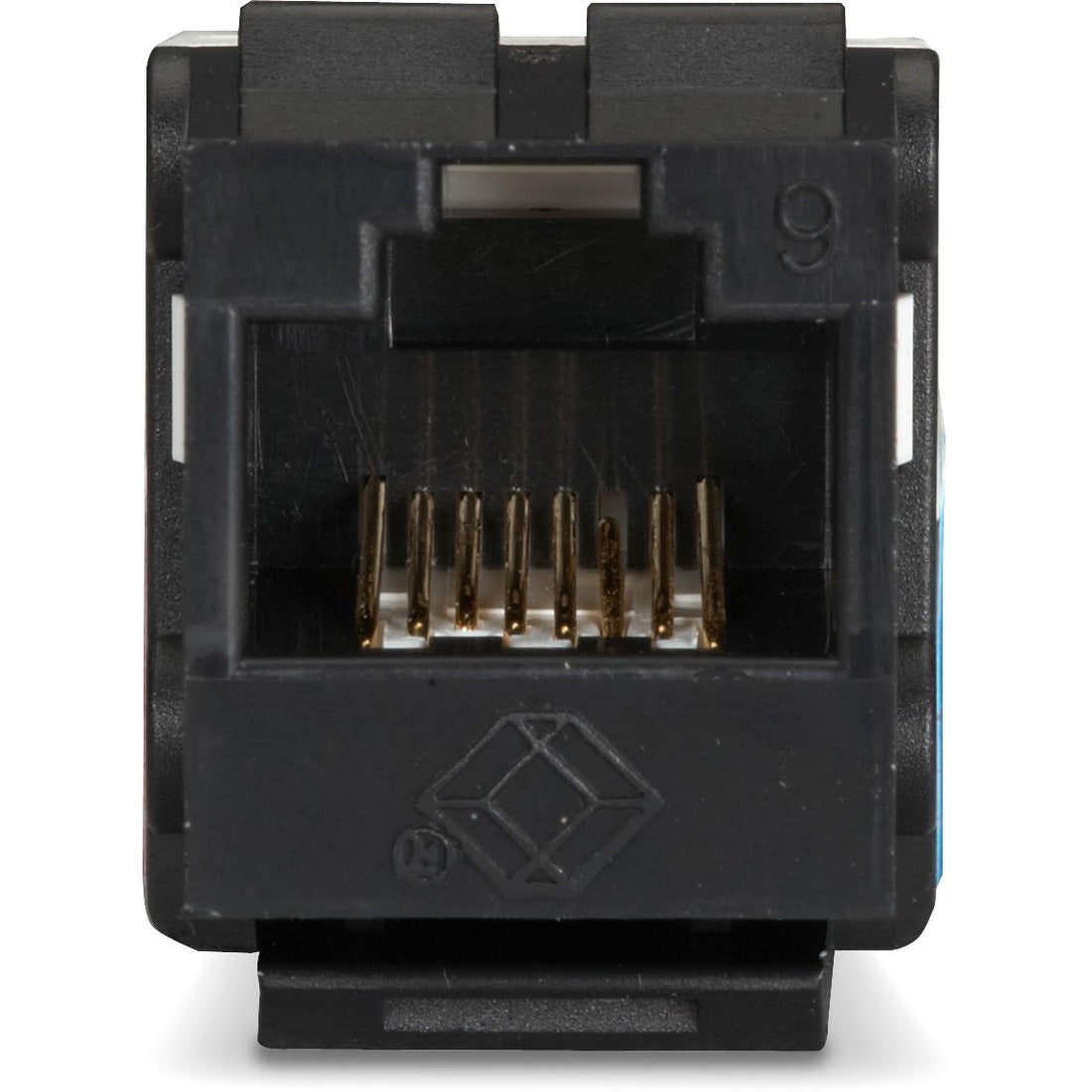 Black Box GigaTrue2 CAT6 Keystone Jack - Unshielded, 110 Punchdown Type, TAA, Black - FMT631-R3