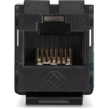 Black Box GigaTrue2 CAT6 Keystone Jack - Unshielded, 110 Punchdown Type, TAA, Black - FMT631-R3