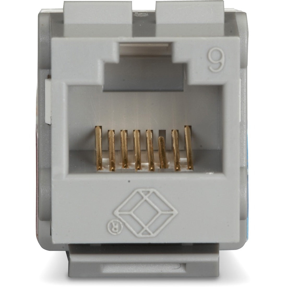 Black Box Gray Unshielded CAT6 Keystone Jack, 110 Punchdown, TAA - FMT633-R3