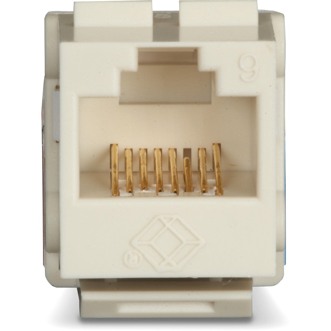 Black Box Office White Unshielded CAT6 Keystone Jack, 110 Punchdown, TAA - FMT635-R3