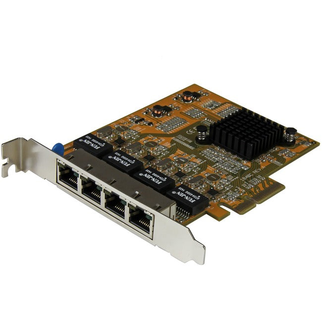 StarTech.com 4-Port PCI Express Gigabit Network Adapter Card - Quad-Port PCIe Gigabit NIC - ST1000SPEX43