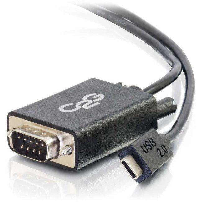 C2G USB C to DB9 Serial Adapter Cable - USB C 2.0 - M/M - 29470