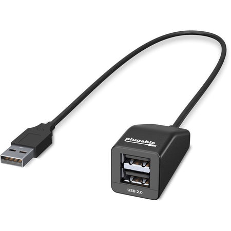 Plugable USB 2.0 2-Port High Speed Ultra Compact Hub Splitter - USB2-2PORT