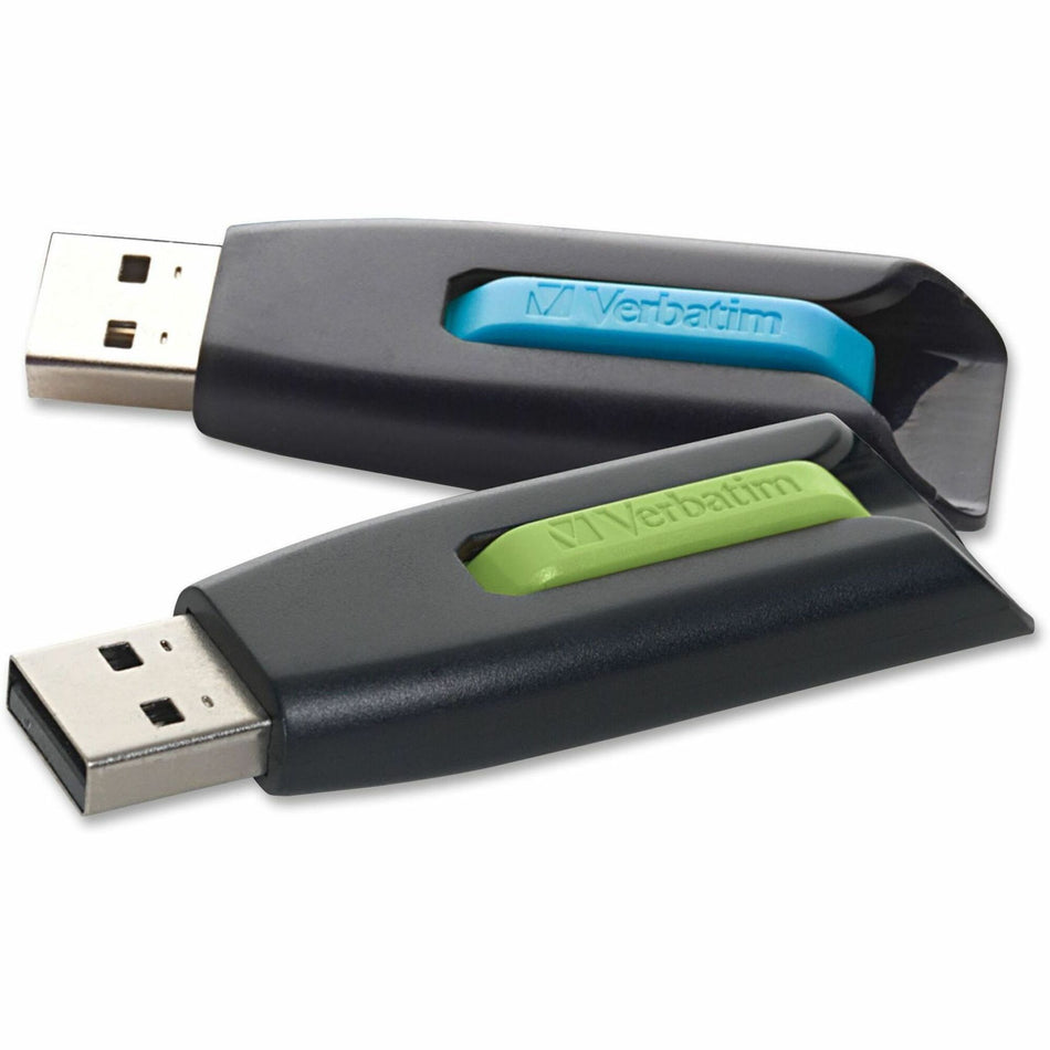 32GB Store 'n' Go&reg; V3 USB 3.2 Gen 1 Flash Drive - 2pk - Blue, Green - 99127