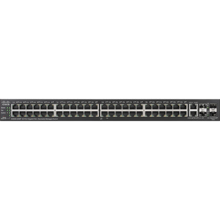 Cisco SG500-52MP 52-port Gigabit Max PoE+ Stackable Managed Switch - SG500-52MP-K9G5-RF