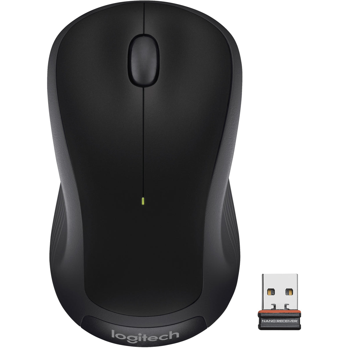 Logitech M310 Wireless Mouse, 2.4 GHz with USB Nano Receiver, 1000 DPI Optical Tracking, Ambidextrous, Black - 910-004277