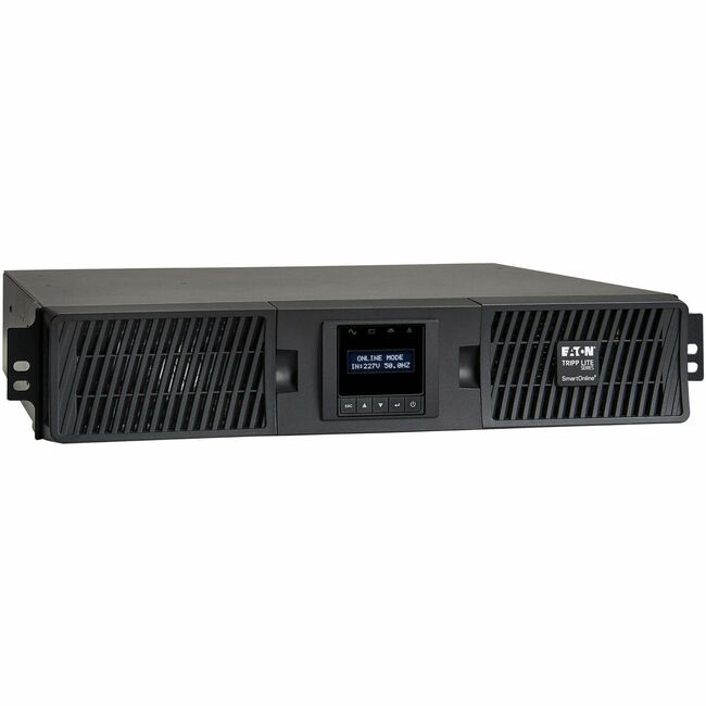 Eaton Tripp Lite Series SmartOnline 3000VA 2700W 208/230V Double-Conversion UPS - 10 Outlets, Extended Run, Network Card Option, LCD, USB, DB9, 2U Rack/Tower - Battery Backup - SUINT3000LCD2U