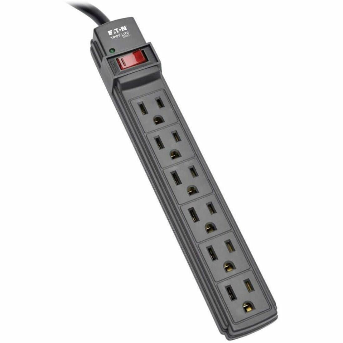 Tripp Lite by Eaton Power It! 6-Outlet Power Strip 6 ft. (1.83 m) Cord Black Housing - PS66B