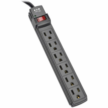 Tripp Lite by Eaton Power It! 6-Outlet Power Strip 6 ft. (1.83 m) Cord Black Housing - PS66B