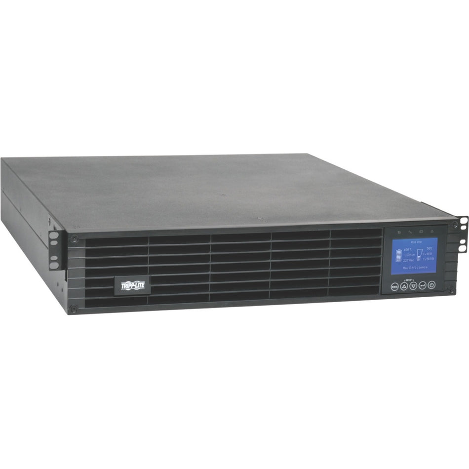 Eaton Tripp Lite Series 208/240V 3000VA 2.7kW Double-Conversion UPS - 8 Outlets, Extended Run, Card Slot, LCD, USB, DB9, 2U - SU3000LCD2UHV