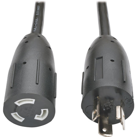 Tripp Lite by Eaton Power Extension Cord NEMA L5-20P to NEMA L5-20R- Heavy-Duty 20A 125V 12 AWG 6 ft. (1.83 m) Black Locking Connectors - P046-006-LL