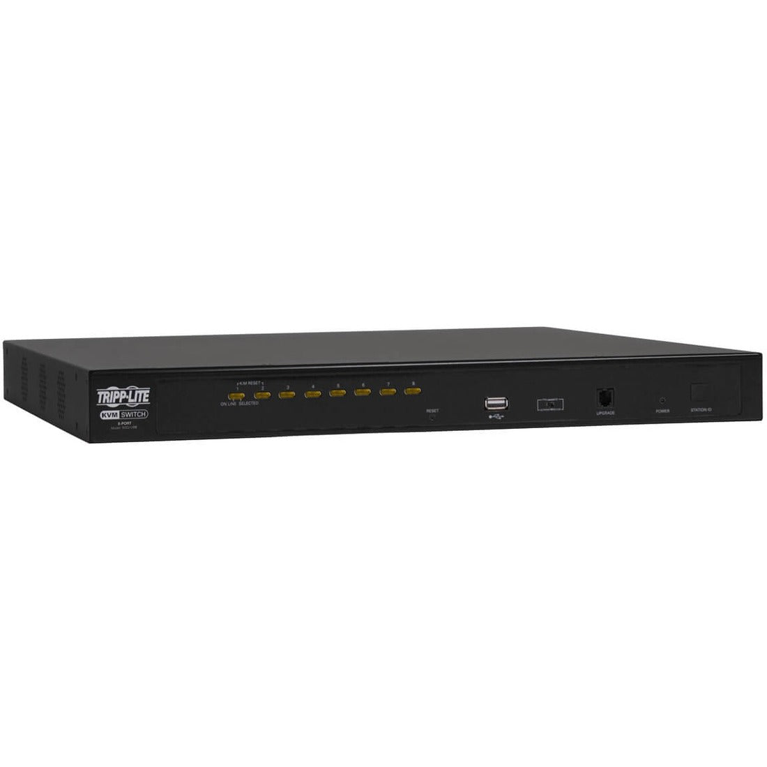 Tripp Lite by Eaton 8-Port Rackmount KVM/USB Switch w/ On-Screen Display Steel PS/2 1U - B022-U08