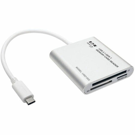 Eaton Tripp Lite Series USB 3.1 Gen 1 USB-C Multi-Drive Smart-Card Flash-Memory Media Reader/Writer, Thunderbolt&trade; 3 Compatible - U452-003