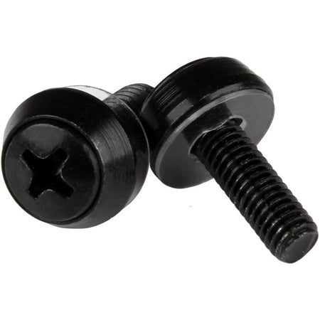 StarTech.com M5 x 12mm - Screws - 50 Pack, Black - M5 Mounting Screws for Server Rack & Cabinet - CABSCREWSB