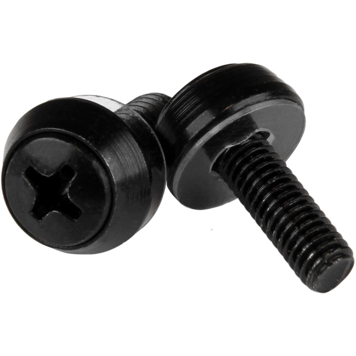 StarTech.com M5 x 12mm - Screws - 100 Pack, Black - M5 Mounting Screws for Server Rack & Cabinet - CABSCREWSM5B