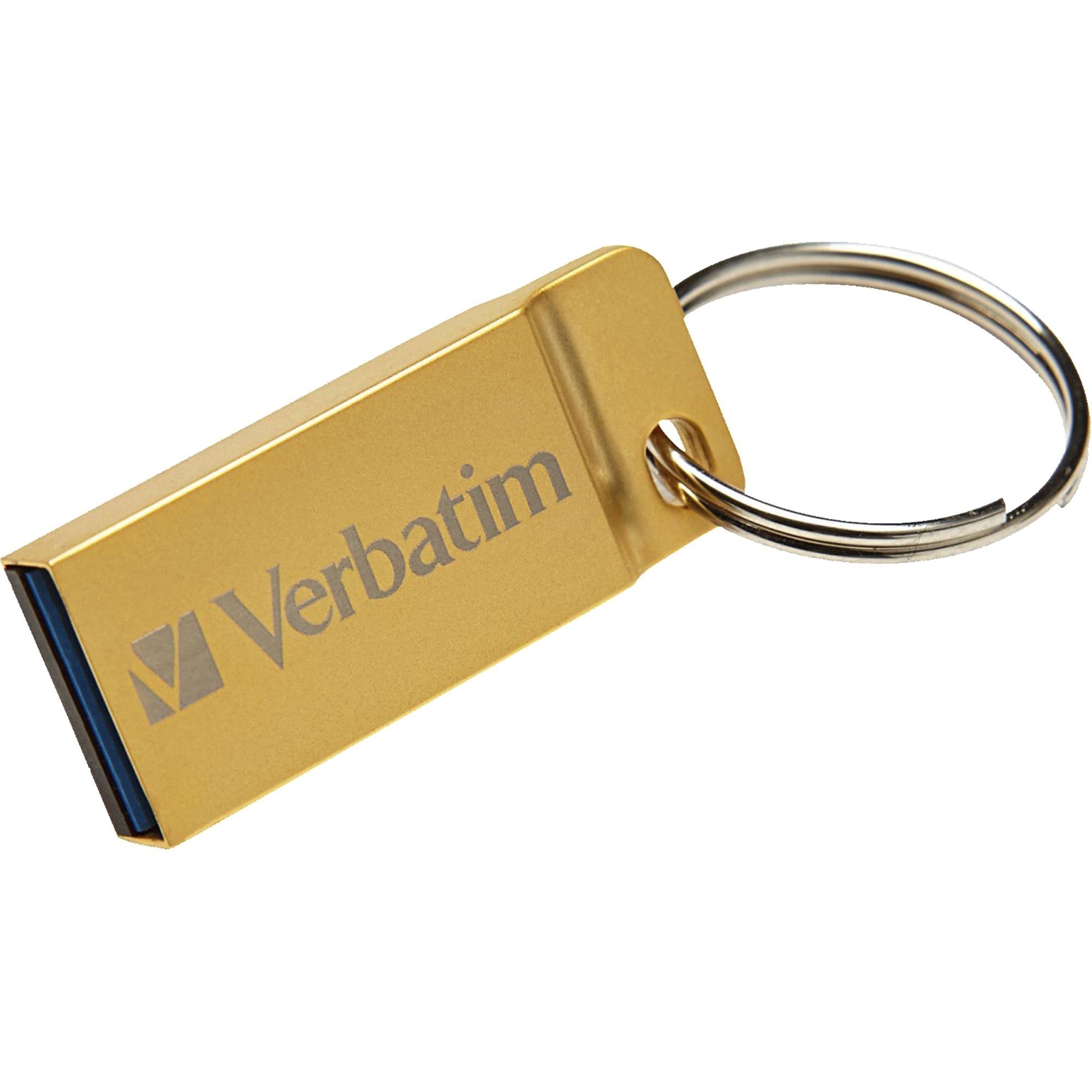 Verbatim 32GB Metal Executive USB 3.0 Flash Drive - Gold - 99105