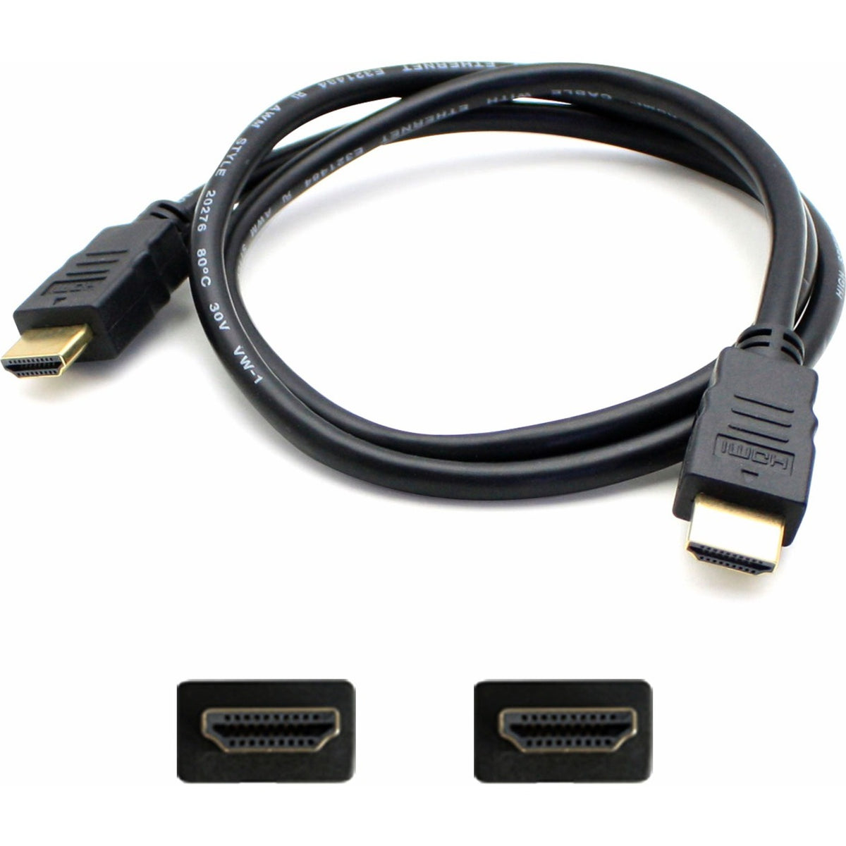35ft HDMI 1.4 Male to HDMI 1.4 Male Black Cable For Resolution Up to 4096x2160 (DCI 4K) - HDMIHSMM35