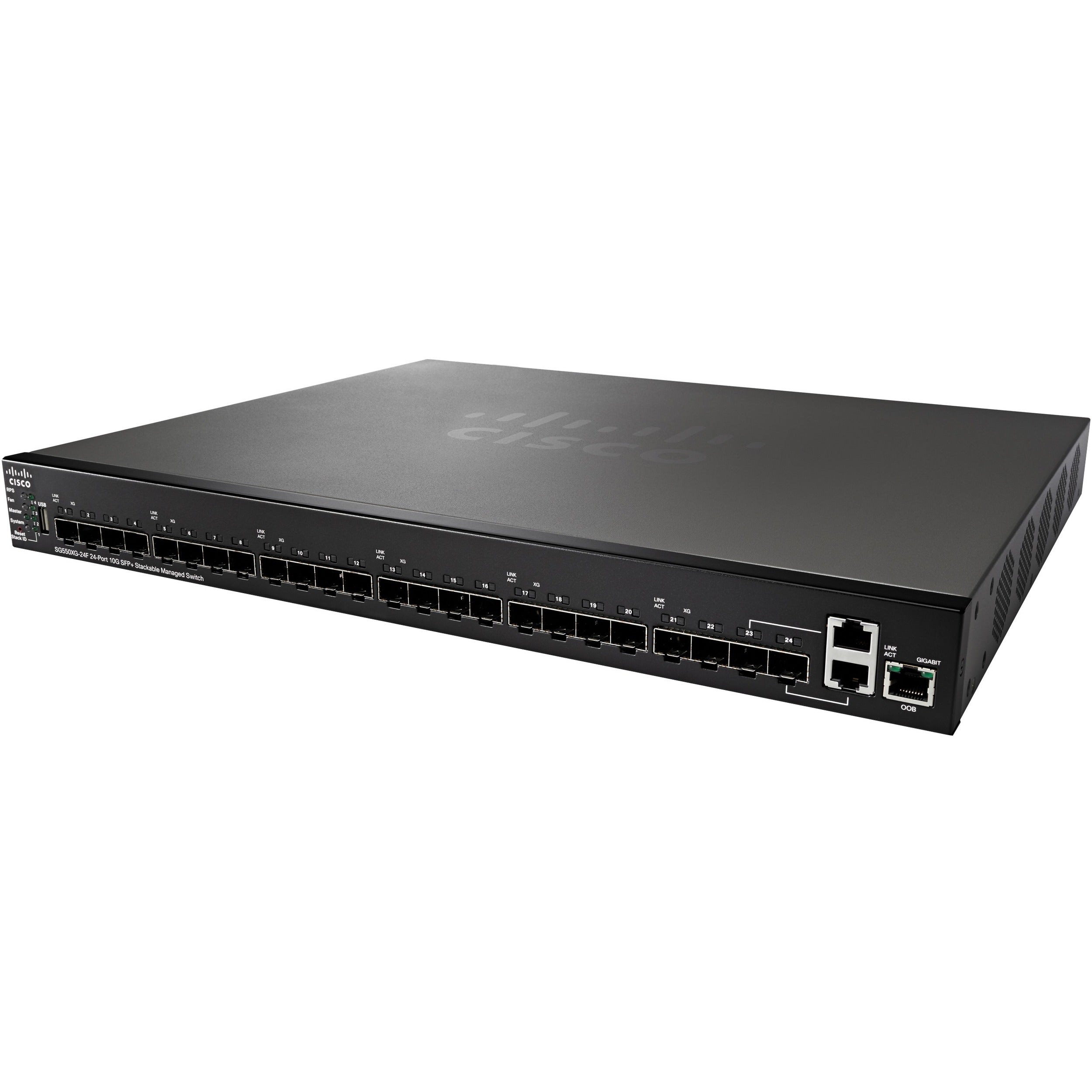 Cisco SG550XG-24F 24-Port 10G SFP+ Stackable Managed Switch - SG550XG-24F-K9-NA