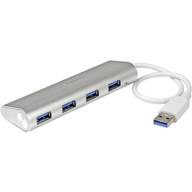 StarTech.com 4-Port USB Hub, USB A to 4x USB-A Ports, USB 5Gbps, Bus-Powered, Portable Laptop USB 3.0 Hub - ST43004UA