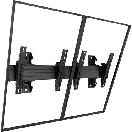 Chief Fusion LWM2X1UP Wall Mount for Menu Board - Black - LWM2X1UP