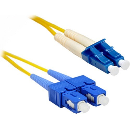 ENET 7M SC/LC Duplex Single-mode 9/125 OS1 or Better Yellow Fiber Patch Cable 7 meter SC-LC Individually Tested - SCLC-SM-7M-ENC
