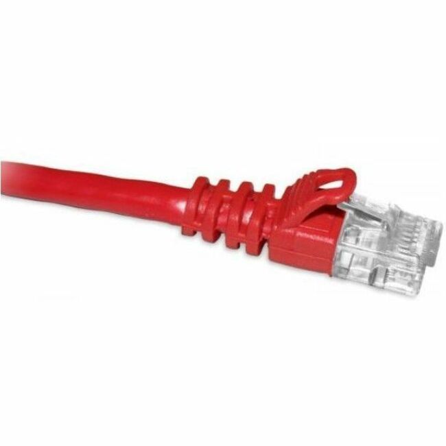 ENET Cat6a Red 3 Foot Patch Cable with Snagless Molded Boot (UTP) High-Quality Network Patch Cable RJ45 to RJ45 - 3Ft - C6A-RD-3-ENC