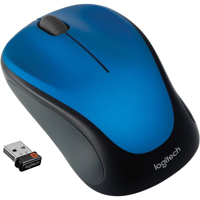 Logitech M317 Wireless Mouse, 2.4 GHz with USB Unifying Receiver, 1000 DPI Optical Tracking, 12 Month Battery, Compatible with PC, Mac, Laptop, Chromebook (Steel Blue) - 910-002901