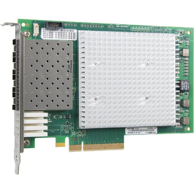 QLogic Enhanced Gen 5, Quad-Port, 16Gbps Fibre Channel-to-PCIe Adapter - QLE2694-SR-CK