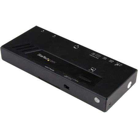 StarTech.com 2-Port HDMI Automatic Video Switch - 4K 2x1 HDMI Switch with Fast Switching, Auto-Sensing and Serial Control - VS221HD4KA