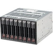 Supermicro M28SACB Drive Enclosure for 5.25" Internal - Black - CSE-M28SACB