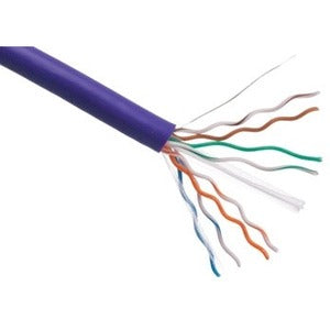 Axiom CAT6 23AWG 4-Pair Solid 550MHz Plenum Bulk Cable Spool 1000FT (Purple) - C6BCS-P1000P-AX