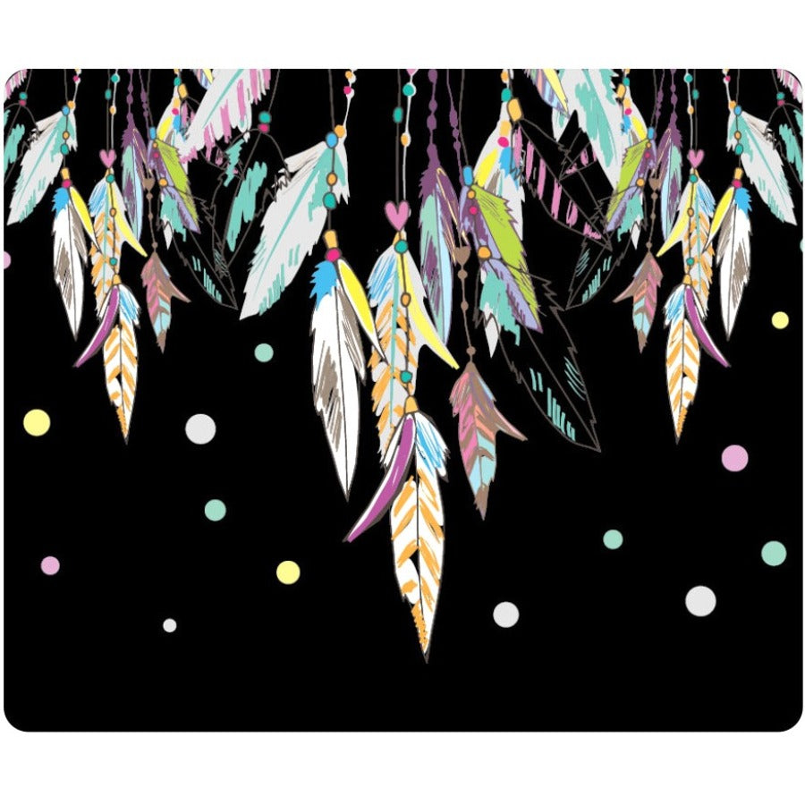 OTM Hipster Prints Black Mouse Pad, Dream Catcher Color - OP-MPV1BM-HIP-09