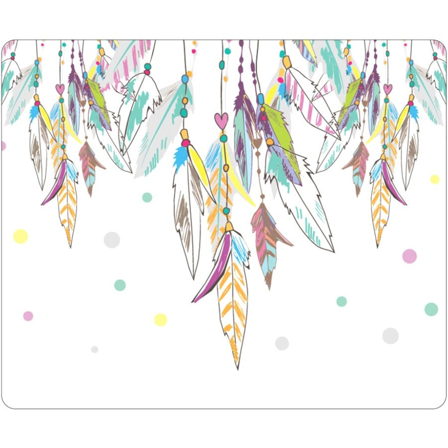 OTM Hipster Prints White Mouse Pad, Dream Catcher Color - OP-MPV1WM-HIP-09