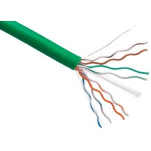 Axiom CAT5e 24AWG 4-Pair Solid 350MHz Plenum Bulk Cable Spool 1000FT (Green) - C5EBCSN1000P-AX