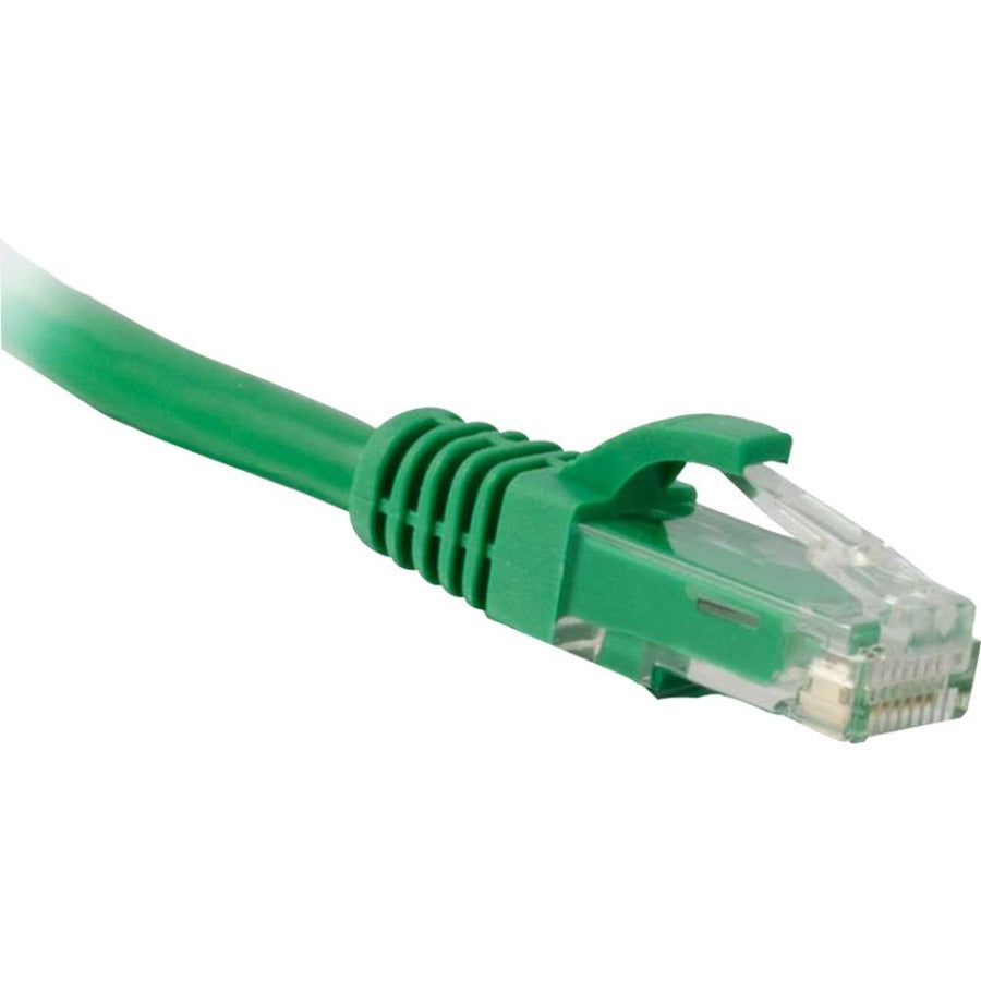 ENET Cat6 Green 15 Foot Patch Cable with Snagless Molded Boot (UTP) High-Quality Network Patch Cable RJ45 to RJ45 - 15Ft - C6-GN-15-ENC